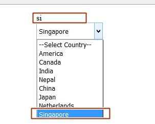 select country 